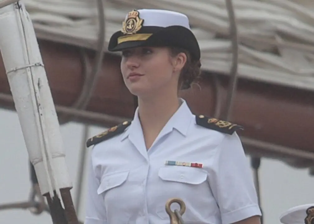  Archivo - La princesa Leonor llega a Mar&iacute;n a bordo del buque Juan Sebasti&aacute;n Elcano<br>- EUROPA PRESS REPORTAJES - Archivo 