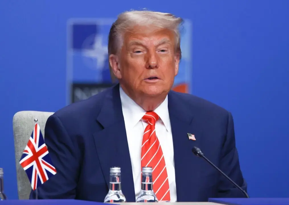  Donald Trump, presidente de Estados Unidos, en la cumbre de l&iacute;deres de la OTAN en La Haya, Pa&iacute;ses Bajos<br>- Beata Zawrzel / Zuma Press / ContactoPhoto 