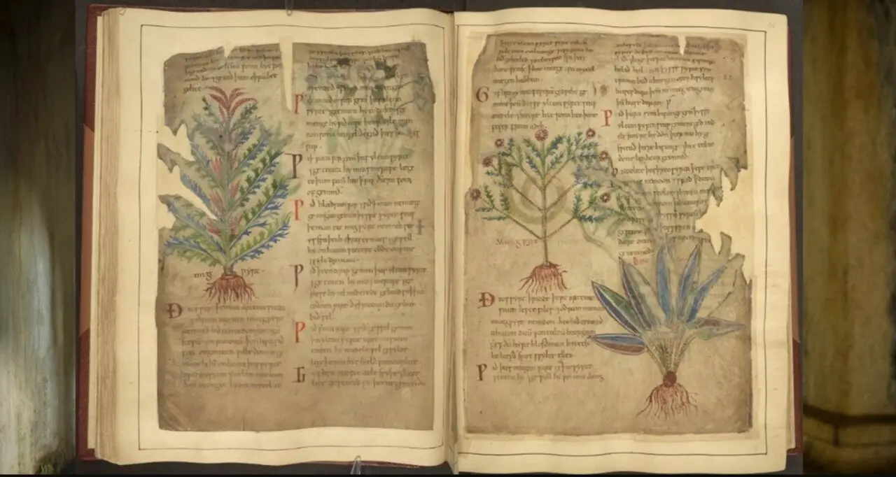  Manuscritos medievales como el MS Cotton Vitellius C III destacan usos de hierbas que reflejan las tendencias de bienestar modernas.<br>- THE BRITISH LIBRARY | EP 