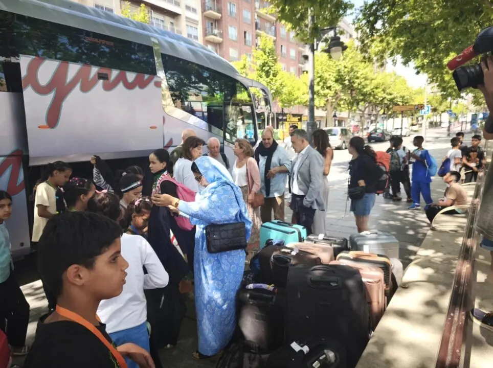  Logro&ntilde;o recibe a los 24 ni&ntilde;as y ni&ntilde;os saharauis del programa 'Vacaciones en paz<br>- EUROPA PRESS 