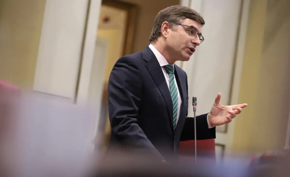  Archivo - El portavoz del Grupo Parlamentario VOX, Nicasio Galv&aacute;n<br>- PARLAMENTO DE CANARIAS - Archivo 