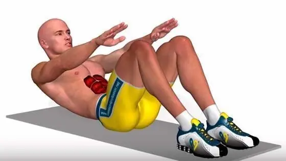  Crunch abdominal_ Como hacer, m&uacute;sculos, errores frecuentes 