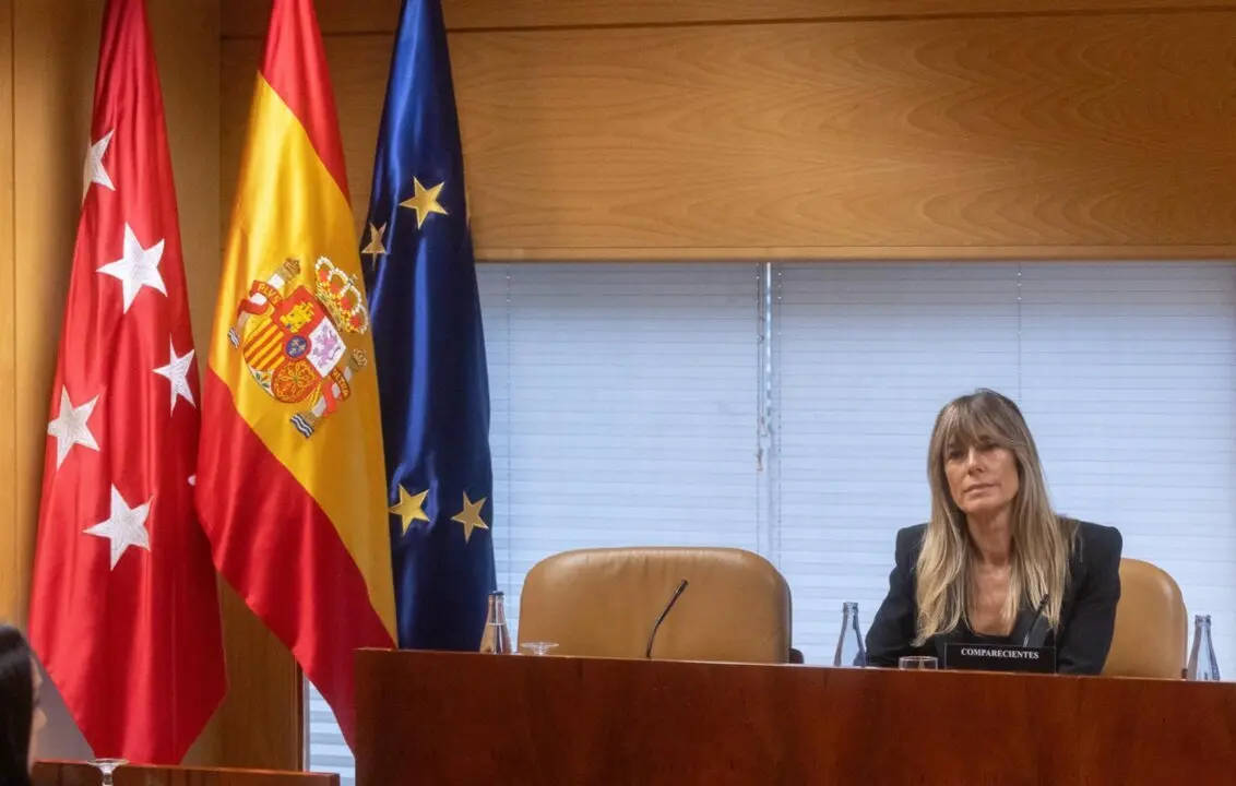  Archivo - La mujer del presidente del Gobierno, Bego&ntilde;a G&oacute;mez, durante la comisi&oacute;n de investigaci&oacute;n de la Asamblea de Madrid el 13 de noviembre de 2024.<br>- Eduardo Parra - Europa Press - Archivo 
