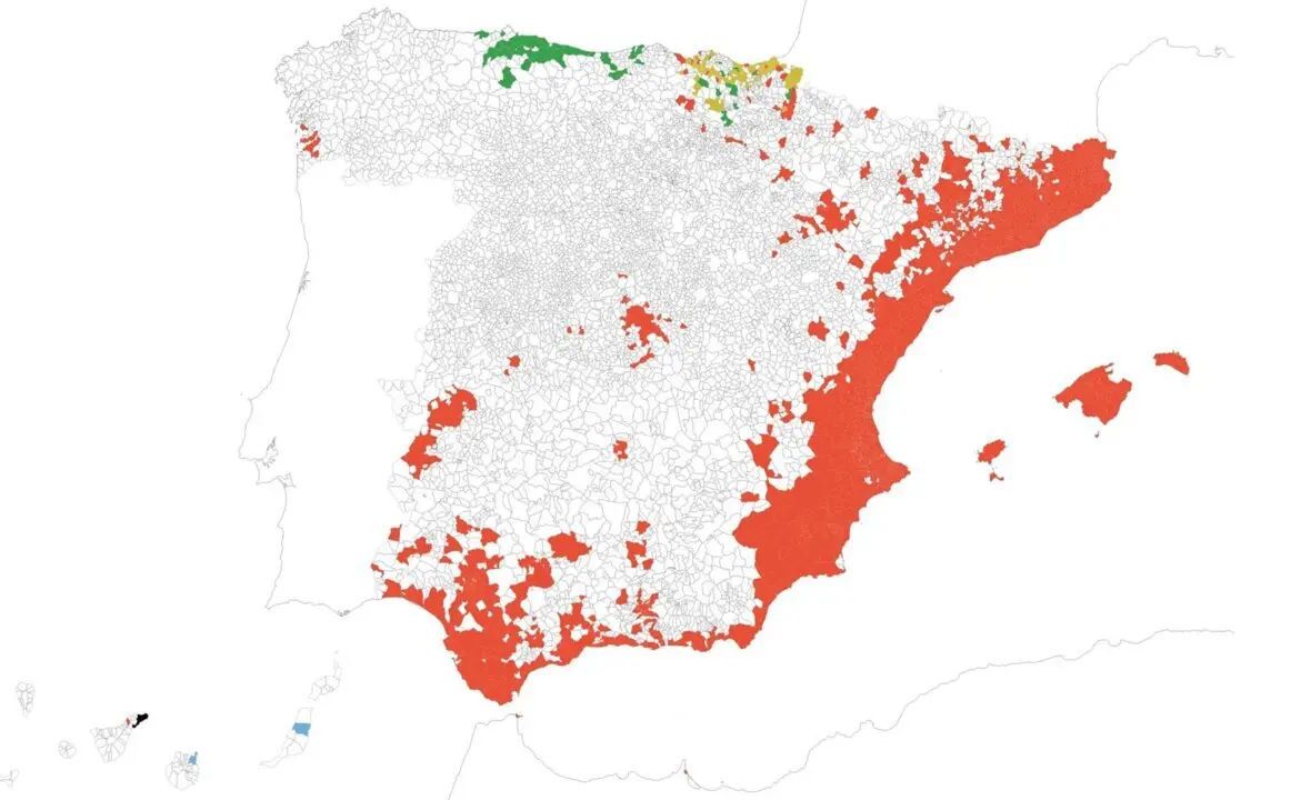  Mapa de la presencia de mosquito invasor en Espa&ntilde;a<br>- CEAB-CSIC 