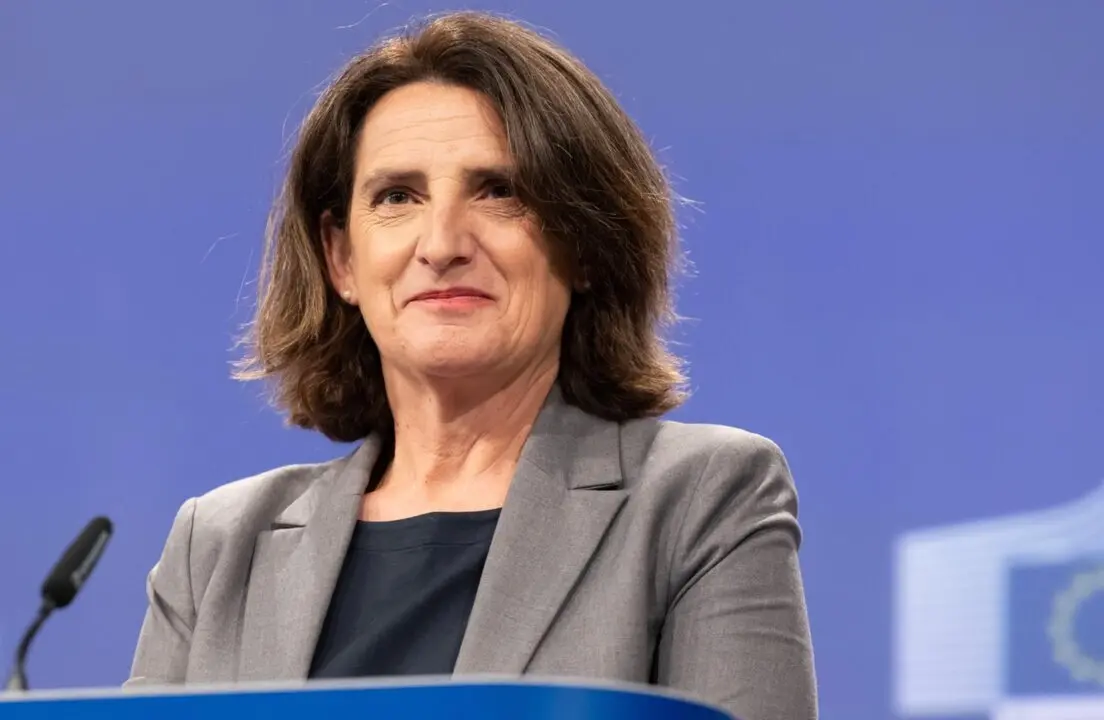  Archivo - La vicepresidenta de la Comisi&oacute;n Europea, Teresa Ribera, durante una rueda de prensa en Bruselas.<br>- Comisi&oacute;n Europea - Archivo 