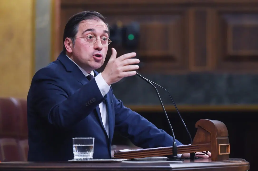  Archivo - El ministro Jos&eacute; Manuel Albares en el Congreso<br>- Gustavo Valiente - Europa Press - Archivo 