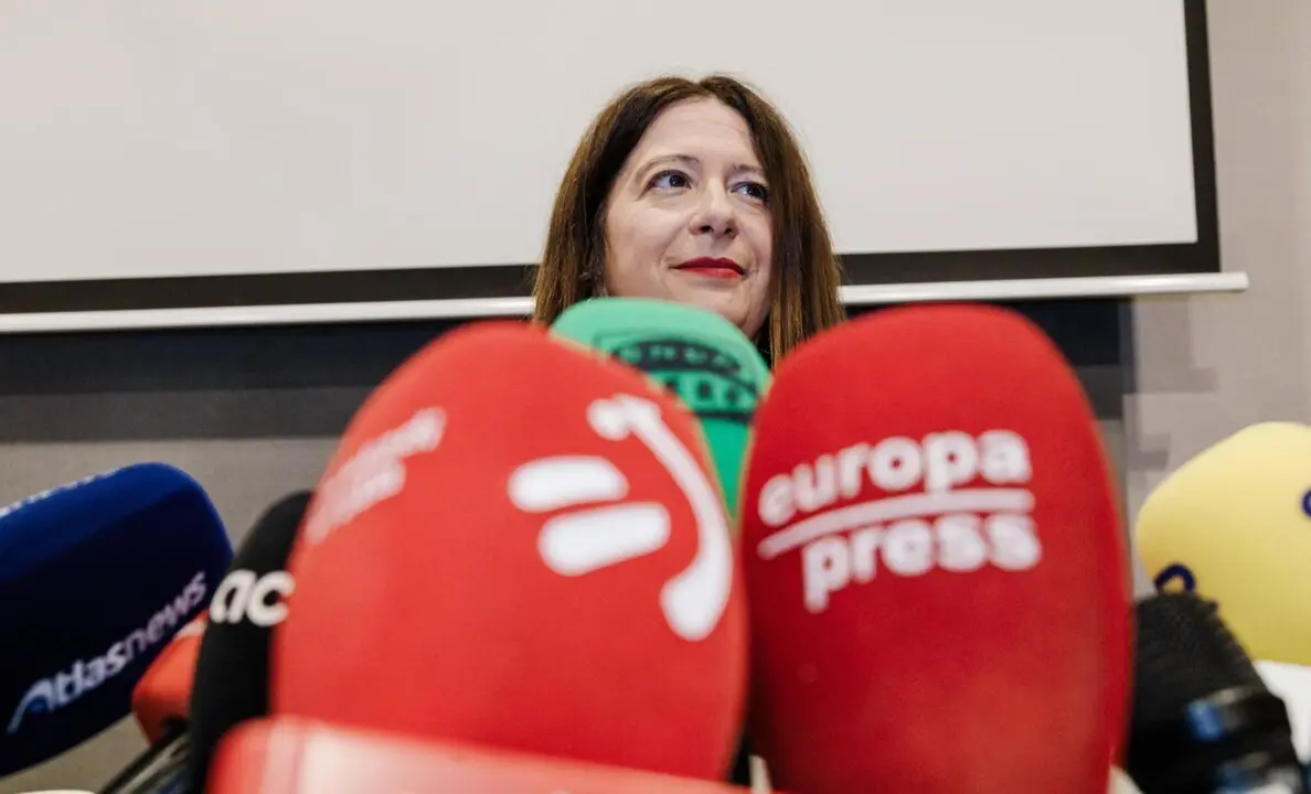  Archivo - La exmilitante socialista Leire D&iacute;ez durante una rueda de prensa, en el Hotel Novotel, a 4 de junio de 2025, en Madrid (Espa&ntilde;a).<br>- Carlos Luj&aacute;n - Europa Press - Archivo 