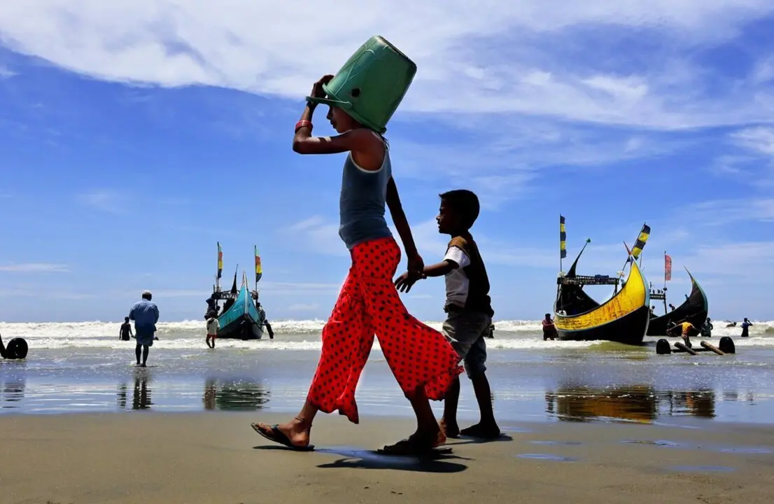  Ni&ntilde;os en el pueblo pesquero de Shamlapur, en Bangladesh.<br>- Europa Press/Contacto/Mohammed Shajahan 