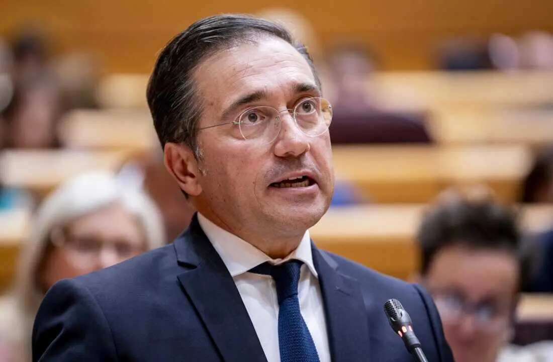  El ministro de Asuntos Exteriores, Uni&oacute;n Europea y Cooperaci&oacute;n, Jos&eacute; Manuel Albares, interviene durante una sesi&oacute;n de control al Gobierno, en el Senado, a 9 de septiembre de 2025, en Madrid (Espa&ntilde;a).<br>- A. P&eacute;rez Meca - Europa Press 