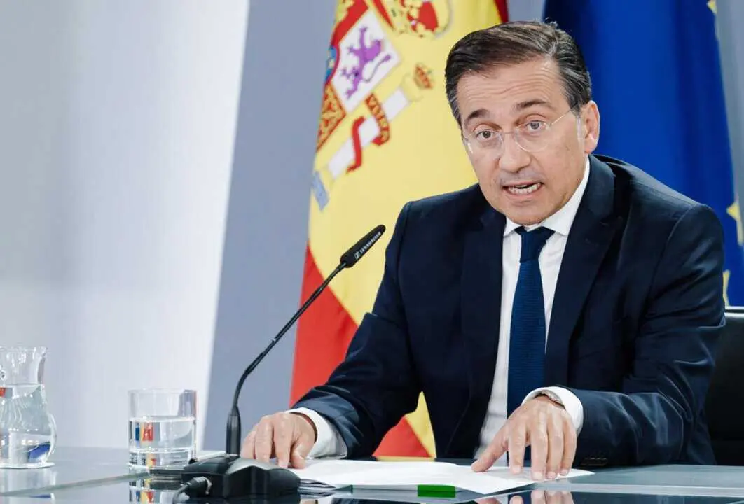  El ministro de Asuntos Exteriores, Uni&oacute;n Europea y Cooperaci&oacute;n, Jos&eacute; Manuel Albares<br>- Carlos Luj&aacute;n - Europa Press 