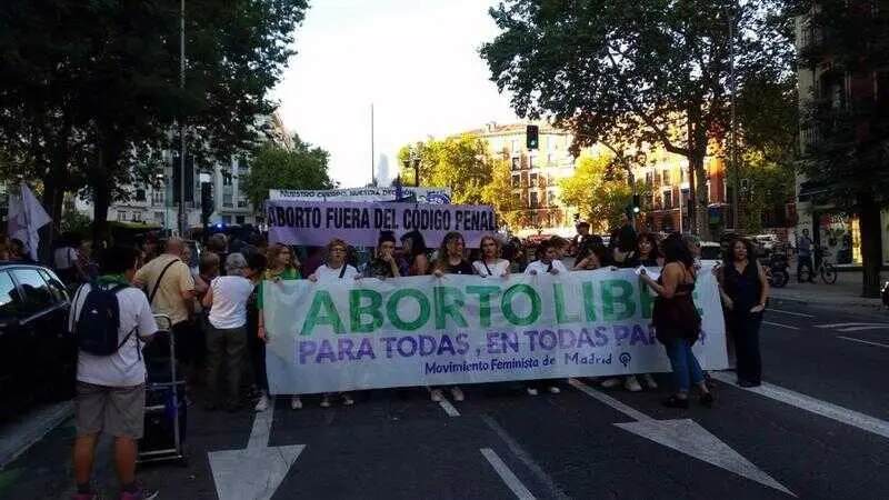  Manifestaci&oacute;n a favor del aborto libre 