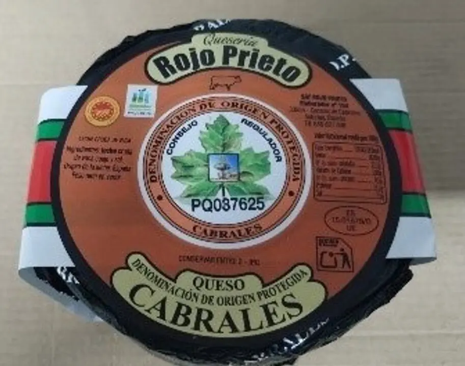 Imagen del producto afectado.
- AESAN