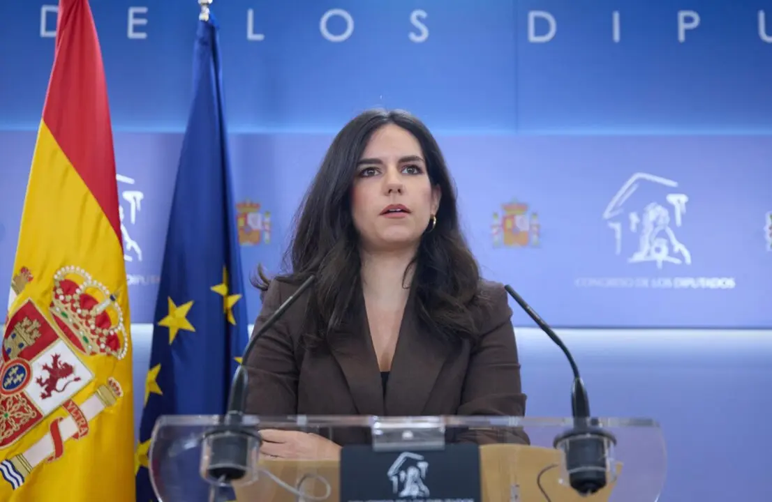 Archivo - La portavoz de Vox en el Congreso, Pepa Mill&aacute;n, durante una rueda de prensa.
- Jes&uacute;s Hell&iacute;n - Europa Press - Archivo