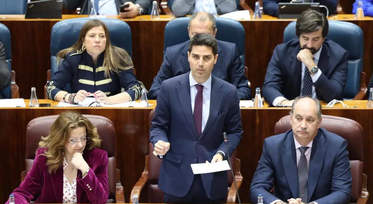 El consejero de Educaci&oacute;n y Universidades, Emilio Viciana, durante un pleno en la Asamblea de Madrid, a 13 de noviembre de 2025, en Madrid (Espa&ntilde;a).
- Marta Fern&aacute;ndez - Europa Press