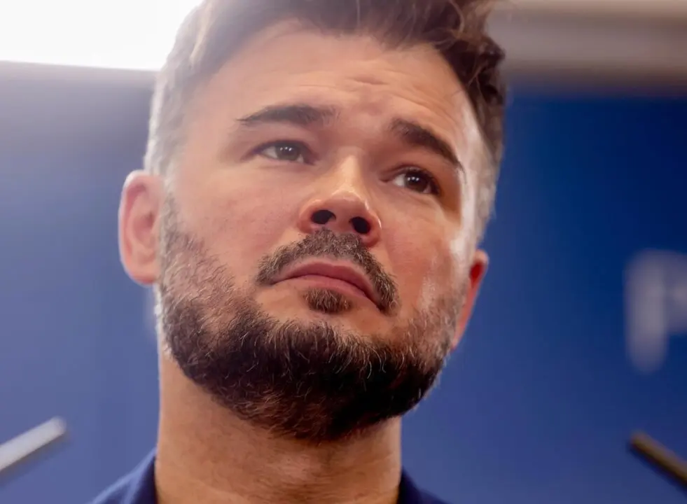 Archivo - El portavoz parlamentario de ERC en el Congreso, Gabriel Rufi&aacute;n, ofrece una rueda de prensa previa a la Junta de Portavoces, en el Congreso
- Ricardo Rubio - Europa Press - Archivo