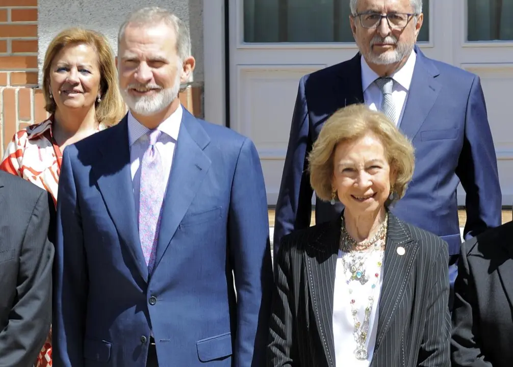 Archivo - El Rey Felipe y la Reina Sof&iacute;a durante a la audiencia al Comit&eacute; Ejecutivo de la Federaci&oacute;n Espa&ntilde;ola de Bancos de Alimentos en el Palacio de La Zarzuela
- EUROPA PRESS - Archivo