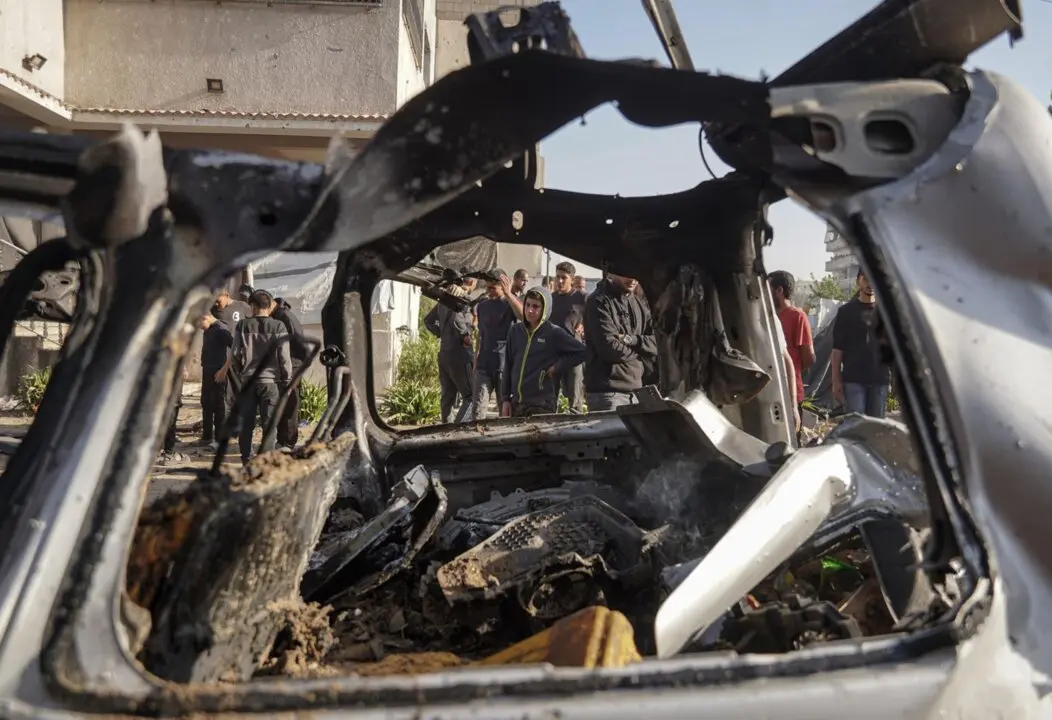 November 22, 2025, Gaza City, Gaza Strip, Palestinian Territory: Palestinians and civil defense teams recover victims killed in Israeli airstrikes on a civilian vehicle in the Abbas area, west of Gaza City, on November 22, 2025,Image: 1053923168, License:
- Omar Ashtawy / Zuma Press / ContactoPhoto