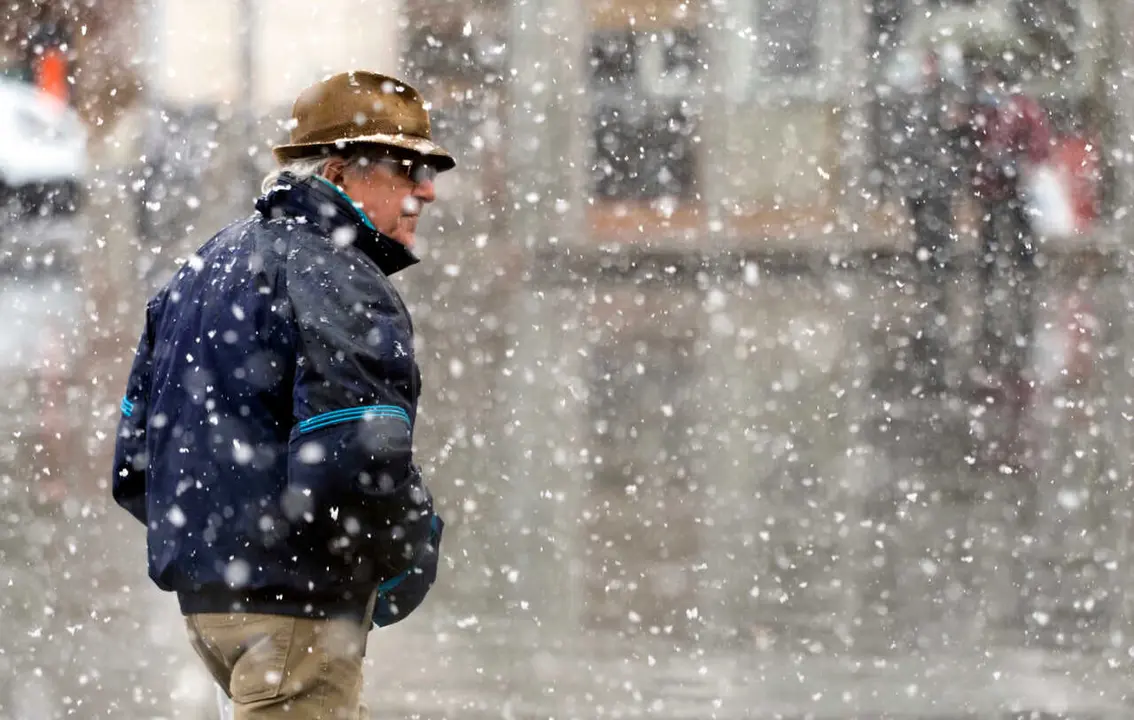 VALLADOLID 23-02-2023 PHOTOGENIC Im&aacute;genes de la Nevada Que ha ca&iacute;do esta ma&ntilde;ana en Valladolid.