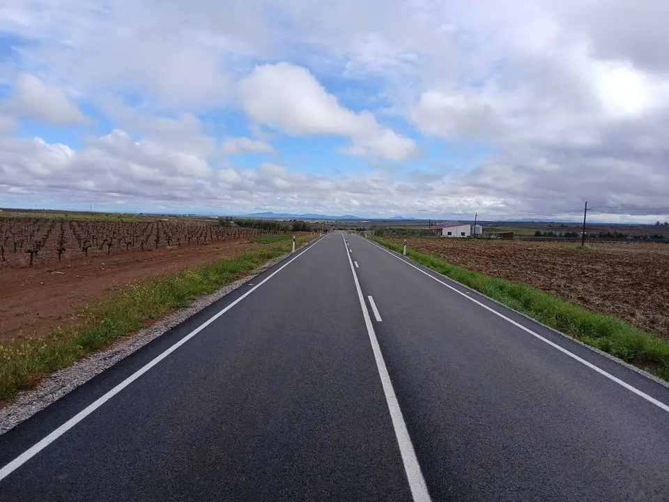 Carretera de la Diputaci&oacute;n de Badajoz.