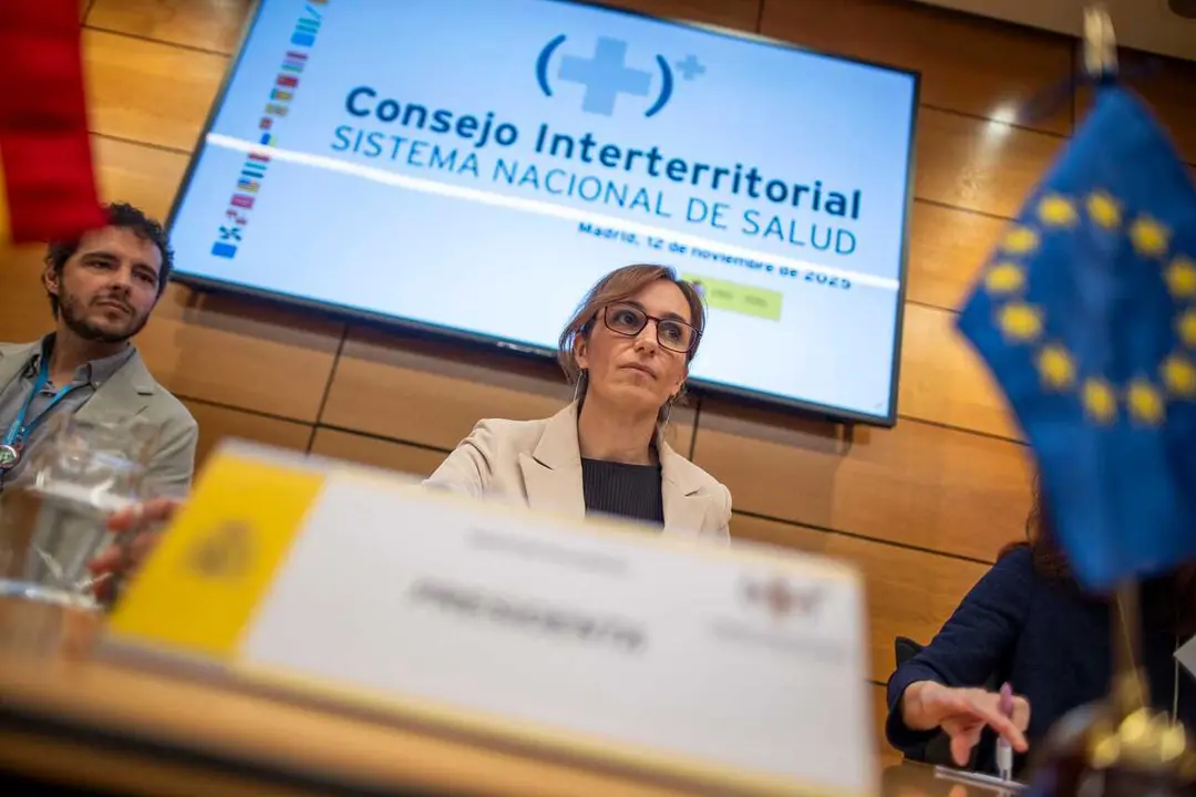 Archivo - Imagen de la ministra de Sanidad, M&oacute;nica Garc&iacute;a, en el CISNS de este mi&eacute;rcoles.