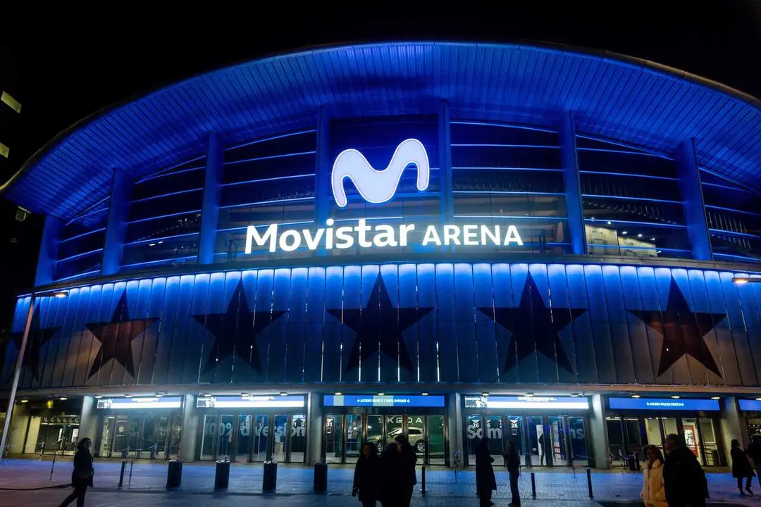 Nuevo luminoso del Movistar Arena, a 17 de diciembre de 2025, en Madrid (Espa&ntilde;a). 