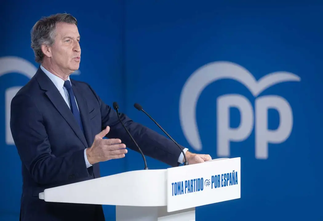 El presidente del Partido Popular, Alberto N&uacute;&ntilde;ez Feij&oacute;o.