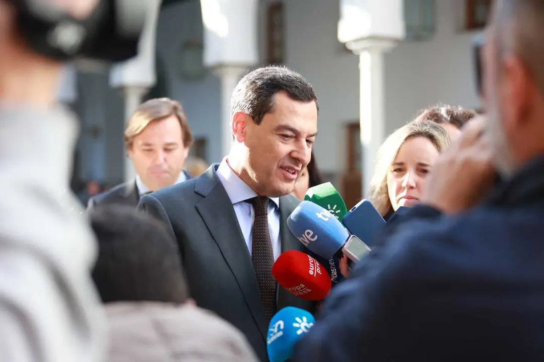 Imagen de archivo del presidente de la Junta de Andaluc&iacute;a, Juanma Moreno.