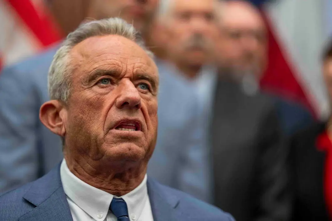 Archivo - El secreatrio de Sanidad de Estados Unidos, Robert F. Kennedy