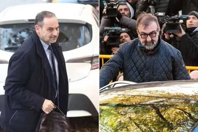 Archivo - El exministro Jos&eacute; Luis Abalos y su exasesor Koldo Garc&iacute;a, en las puertas del Tribunal Supremo, en Madrid (Espa&ntilde;a).