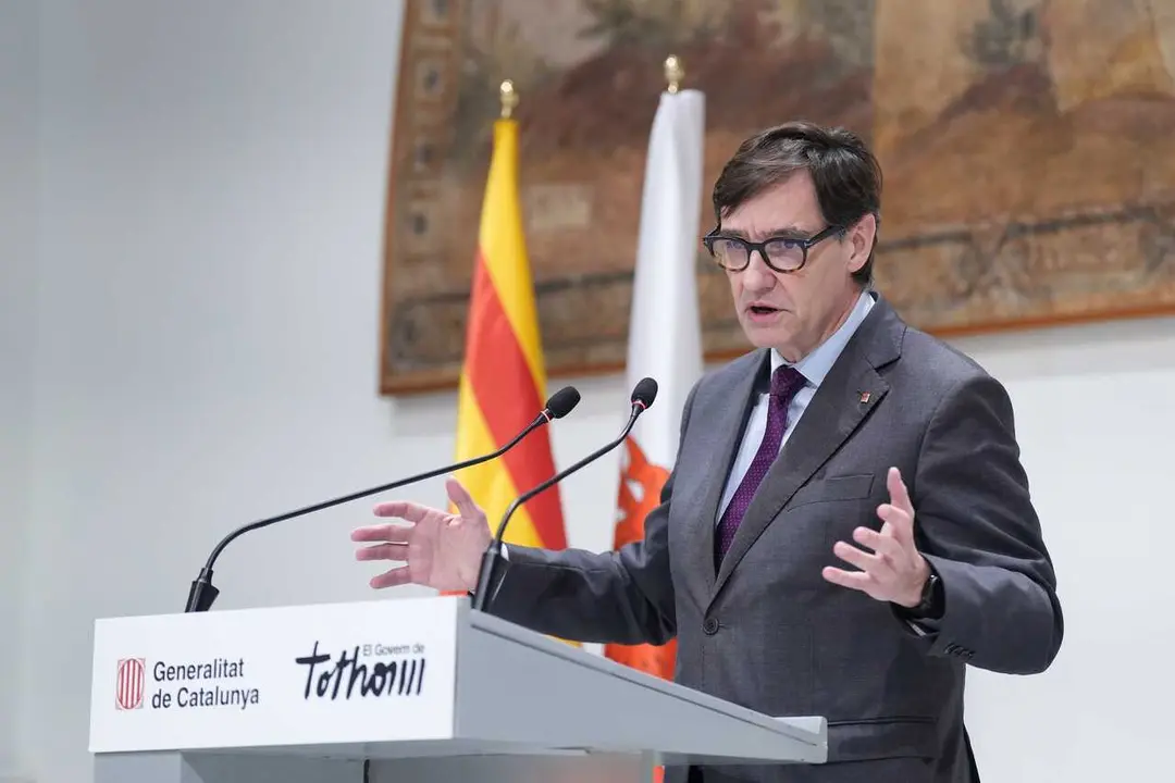 El presidente de la Generalitat, Salvador Illa