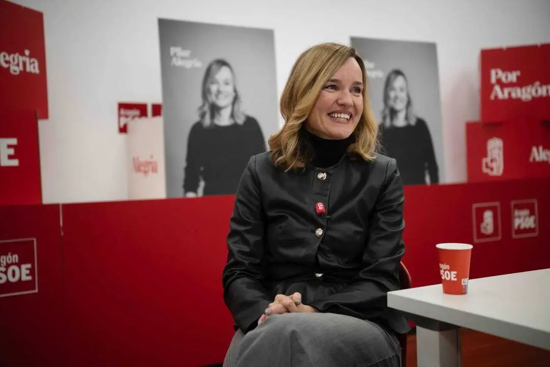 La candidata del PSOE a la Presidencia de Arag&oacute;n, Pilar Alegr&iacute;a.
