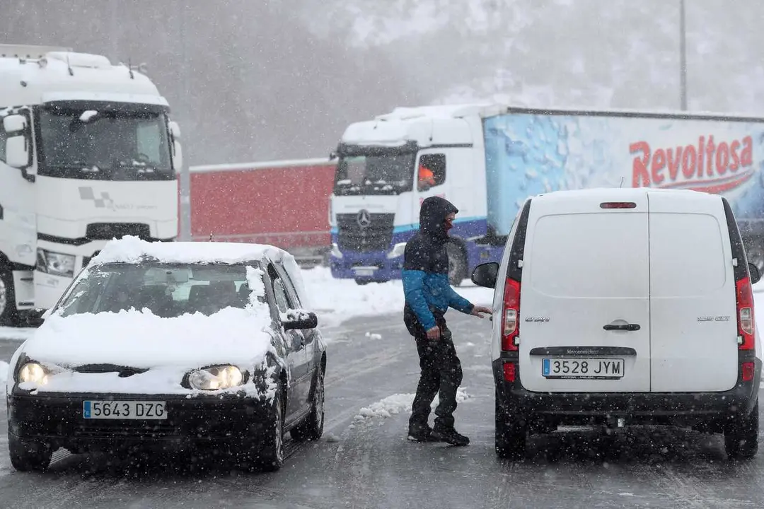Vistas de Piedrafita do Cebeiro tras la nevada ca&iacute;da sobre la localidad, a 23 de enero de 2026, en Lugo, Galicia (Espa&ntilde;a).
