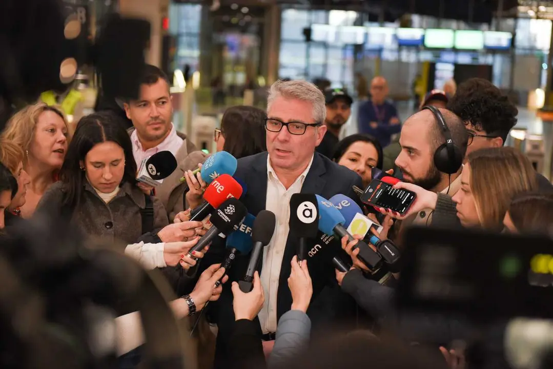 El portavoz de Renfe en Catalunya, Antonio Carmona, en declaraciones el viernes