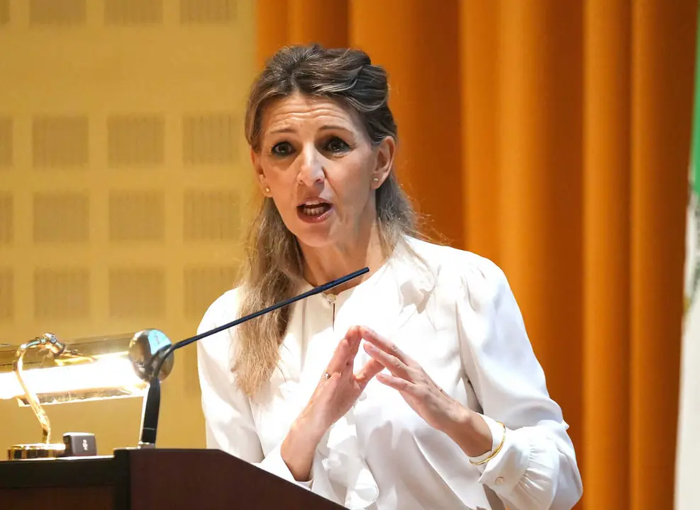 La vicepresidente segunda del Gobierno y ministra de Trabajo y Econom&iacute;a Social, Yolanda D&iacute;az