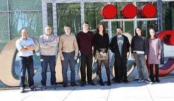 De izquierda a derecha: Miguel S&aacute;nchez &Aacute;lvarez, Miguel &Aacute;ngel del Pozo, David Sancho, Ignacio Heras Murillo, Gillian Dunphy, Aitor Jarit Cabanillas, Elena Moya Ruiz e Irene Ad&aacute;n Barrientos