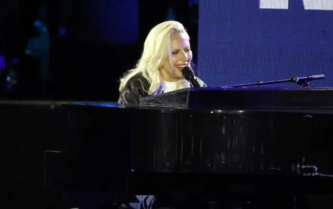 Lady Gaga performs at Harriz-Walz Campaign Vote for Freedom Concert at Philadelphia Museum of Art in Philadelphia, PA. November 4, 2024.