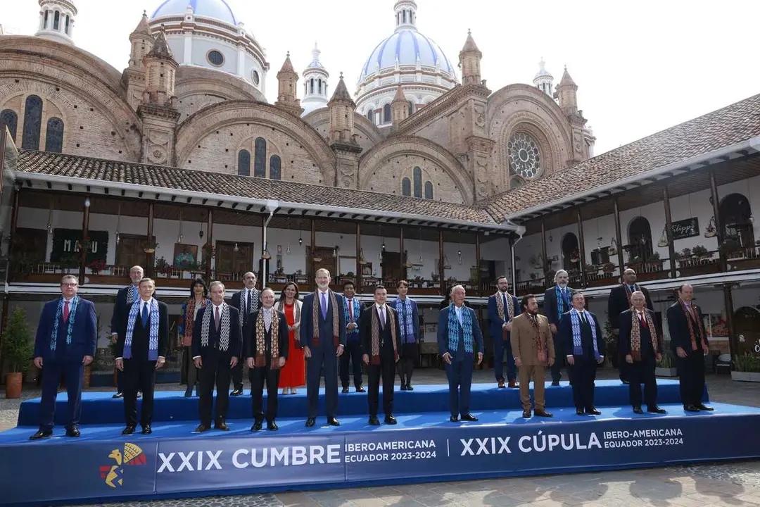 Archivo - Foto de familia de la XXIX Cumbre Iberoamericana, en el Seminario San Luis, a 15 de noviembre de 2024, en Cuenca (Ecuador)