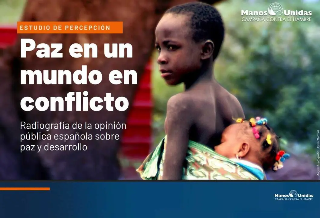 Portada del estudio de Manos Unidas 'Paz en un mundo en conflicto&iexcl;.