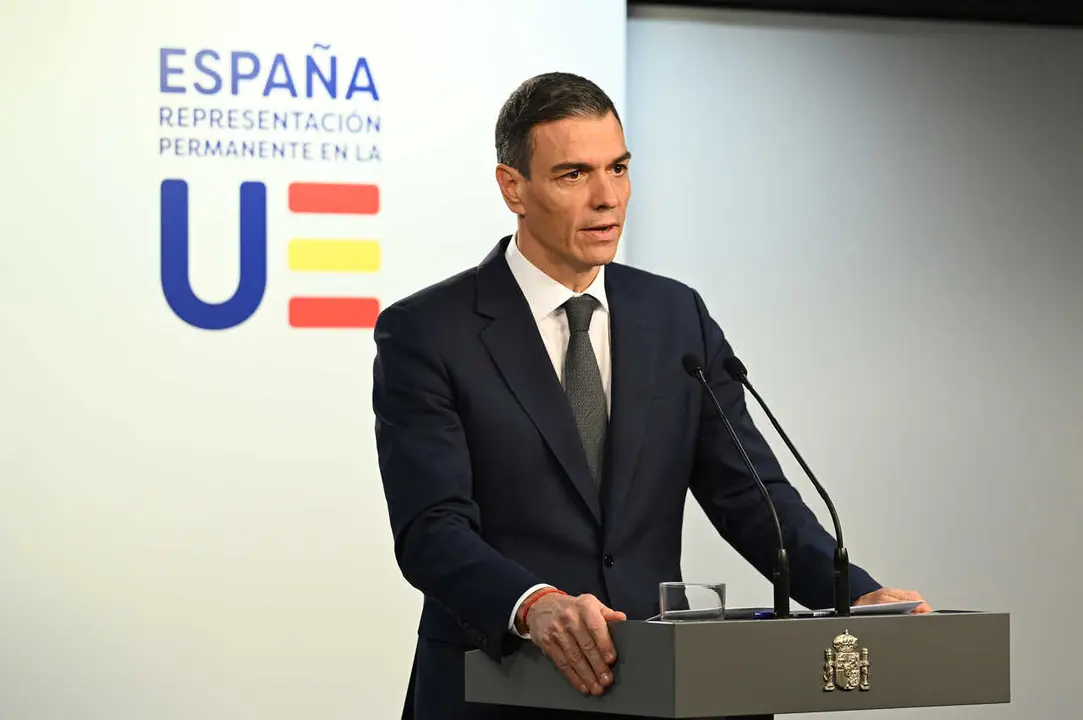 El presidente del Gobierno, Pedro S&aacute;nchez, 