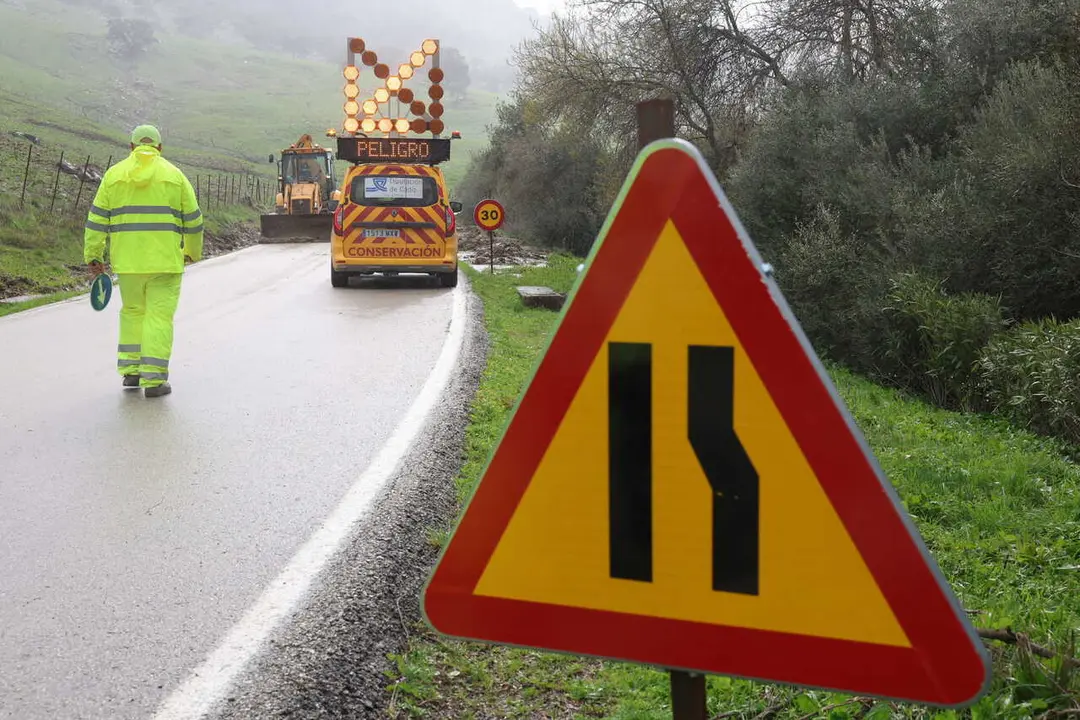 Im&aacute;genes de la carretera afectada  