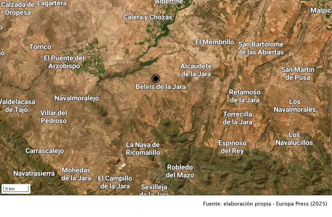 Rescatada una mujer tras quedar atrapada en su coche por el aumento del arroyo Tamujuso en Belv&iacute;s de la Jara