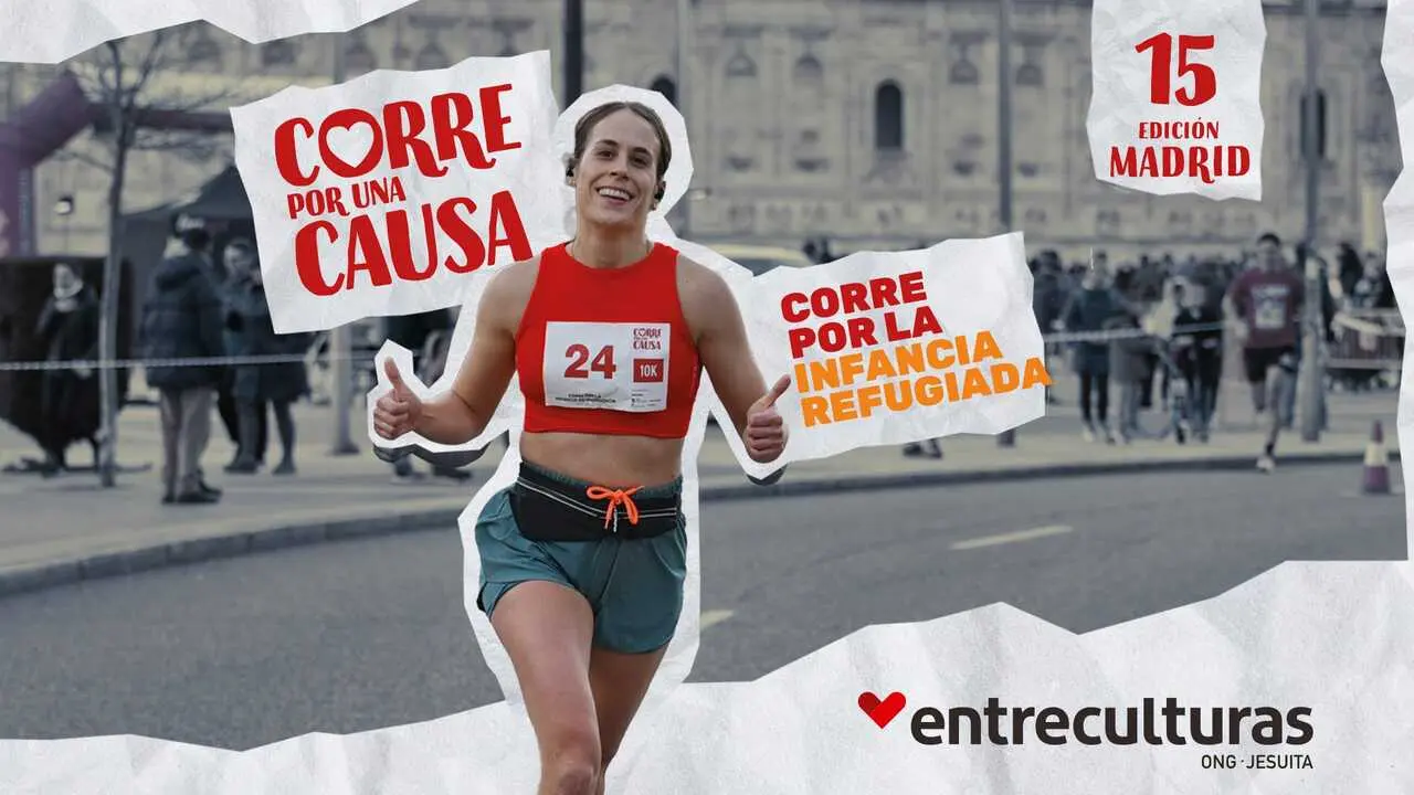 Cartel de la carrera 'Corre por una causa'.