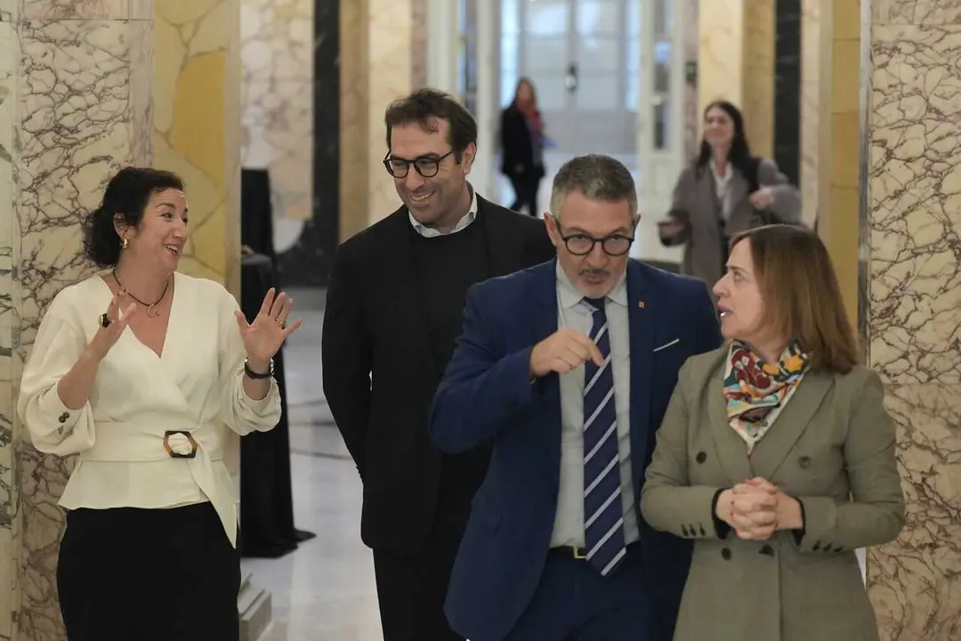 El ministro de Econom&iacute;a Carlos Cuerpo preside el Consejo Interterritorial de Internacionalizaci&oacute;n, en el Palau Pedralbes de Barcelona.