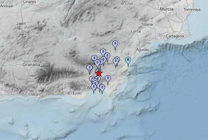 Registrado un nuevo terremoto de magnitud 2.8 con epicentro en Tabernas sentido en otros 16 municipios de Almer&iacute;a