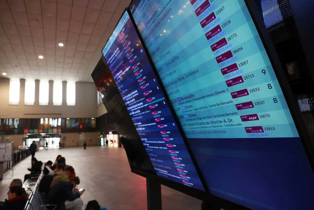 Imagen del vest&iacute;bulo de la estaci&oacute;n de Santa Justa de Sevilla. 