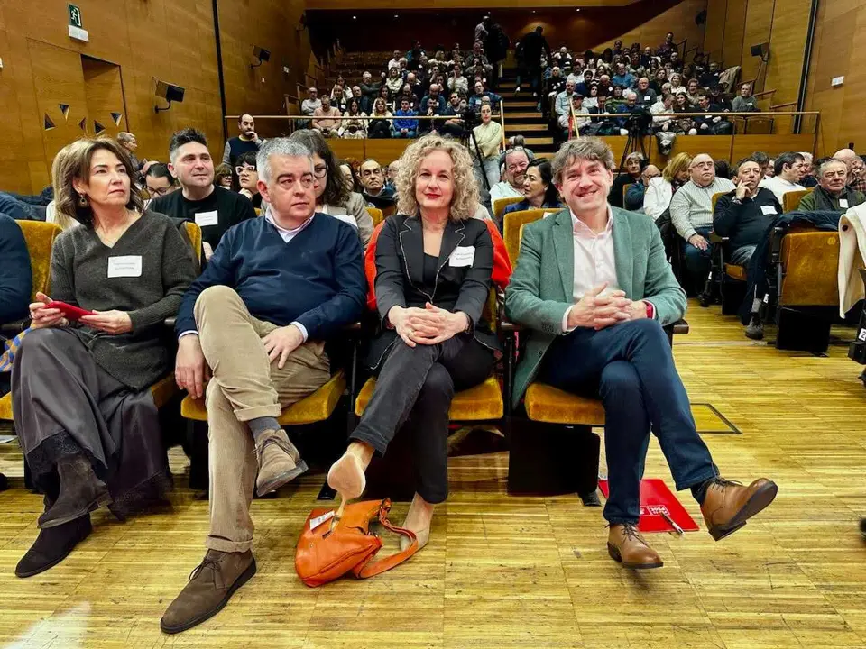 El secretario general del PSE-EE, Eneko Andueza, en el Comit&eacute; Nacional celebrado en Bilbao