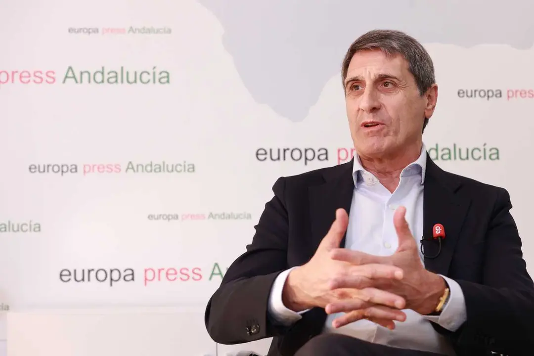 El delegado del Gobierno en Andaluc&iacute;a, Pedro Fern&aacute;ndez, en una entrevista concedida a Europa Press. A 19 de febrero de 2026, en Sevilla (Andaluc&iacute;a, Espa&ntilde;a).