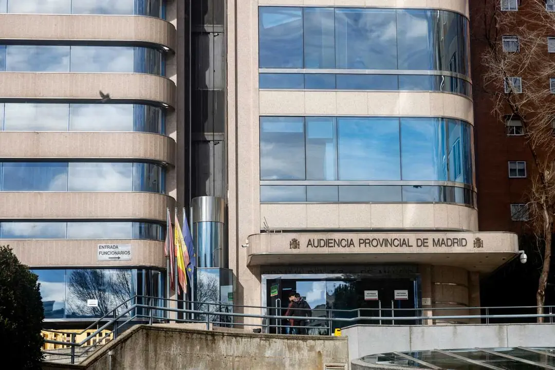 Exterior de la sede de la Audiencia Provincial de Madrid, a 28 de enero de 2026, en Madrid (Espa&ntilde;a). 