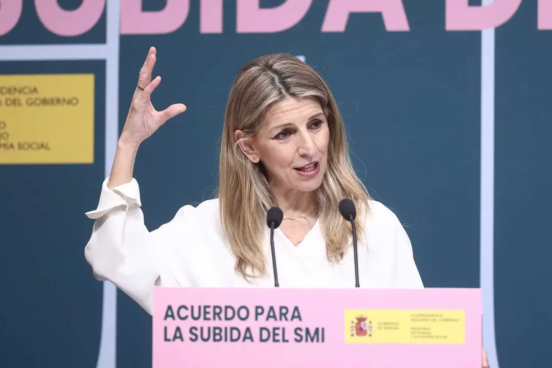La vicepresidenta segunda y ministra de Trabajo y Econom&iacute;a Social, Yolanda D&iacute;az.