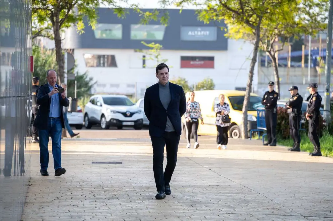 Archivo - El hermano de Pedro S&aacute;nchez, David S&aacute;nchez, a su llegada a declarar en calidad de investigado en el Juzgado de Instrucci&oacute;n n&uacute;mero 3 de Badajoz, a 25 de abril de 2025